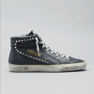 Size 39 Authentic Golden Goose Slide Mid-Top Sneakers